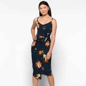 Medium Floral Navy Dress